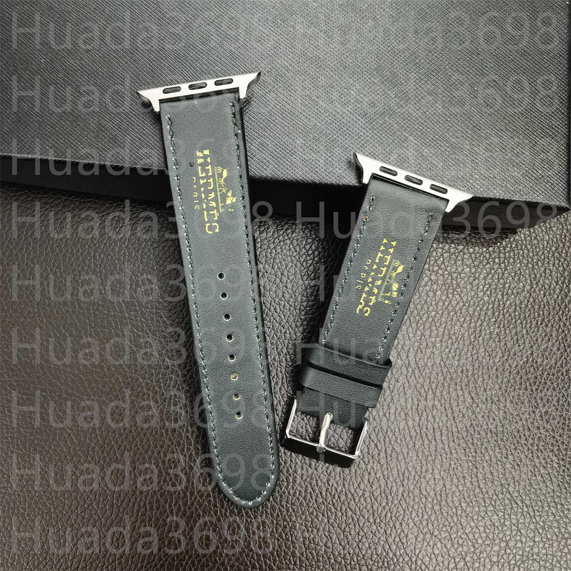 Designer Apple Watch Strap iwatch Bands for apple watch band ultra series 10 9 8 3 4 5 6 7 38mm 40 41mm 42 44mm 45 46 49mm HLuxury Leather Letter ap WatchBands Smart Straps