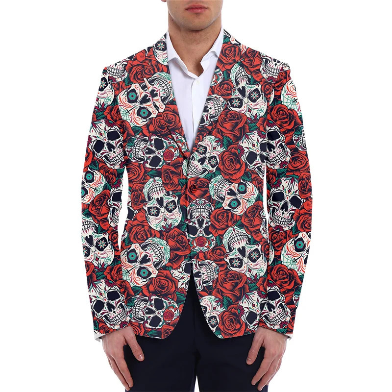 Customized Wholesale Mens Blazers Fashion Suit DIY Your Coat Casual Slim Fit Blazer 3D Print Jacket Men Drop 250210