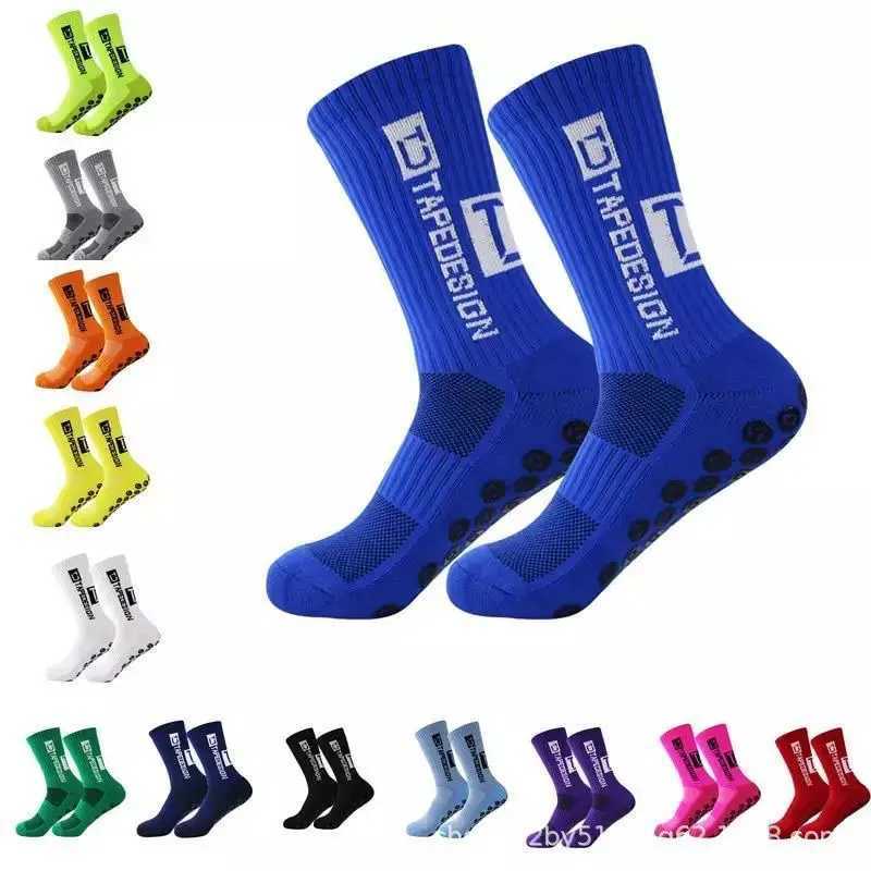 Anti-slip Football Socks Men Women Non-slip Soccer Basketball Tennis Sport Socks Grip Cycling Riding Socks 38-45XJ250213