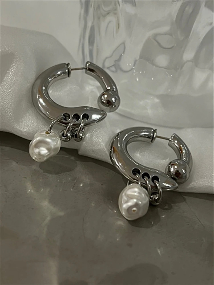 Chic pearl pendant earrings can be detachable before and after wearing INS fashion womens jewelry accessories gift 250210