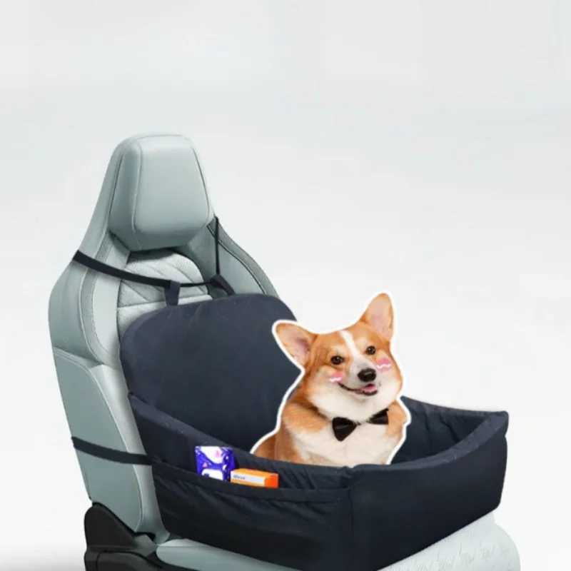 Dog Car Seat Covers Car Pet Bed Dog Outdoor Seat Cushion Dual-Use For Winter And Summer Front and Rear Bed Seat For Cat Traveling Carry Supplies H2502