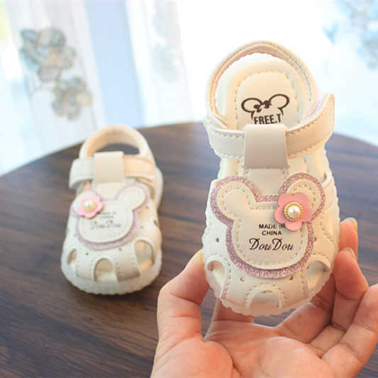 Sandals Love summer 0-1-2 year old girls sandals girls baby soft soled walking shoes Princess Shoes 3 childrens shoes H250212