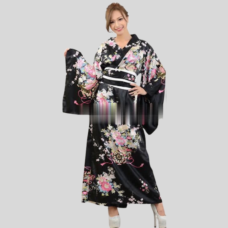 Japanese traditional women's dress yukata anime performance photo cosplay suit kimono stage performance costume