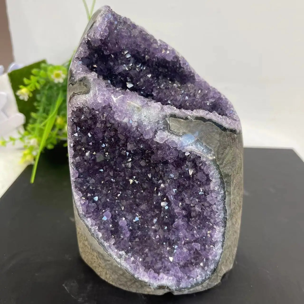 Natural Crystal Cluster Amethyst Stone Geode Raw Quartz Minerals Real Uruguay Home Decoration Spiritual Chakra Reiki 250213