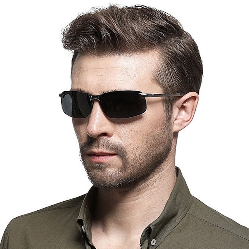 Men Photochromic Polarized Sunglasses Driving Fishing Chameleon Glasses Change Color Sun Glasses Day Night Vision UV400 Eyewear CB CAVALLO BIANCO