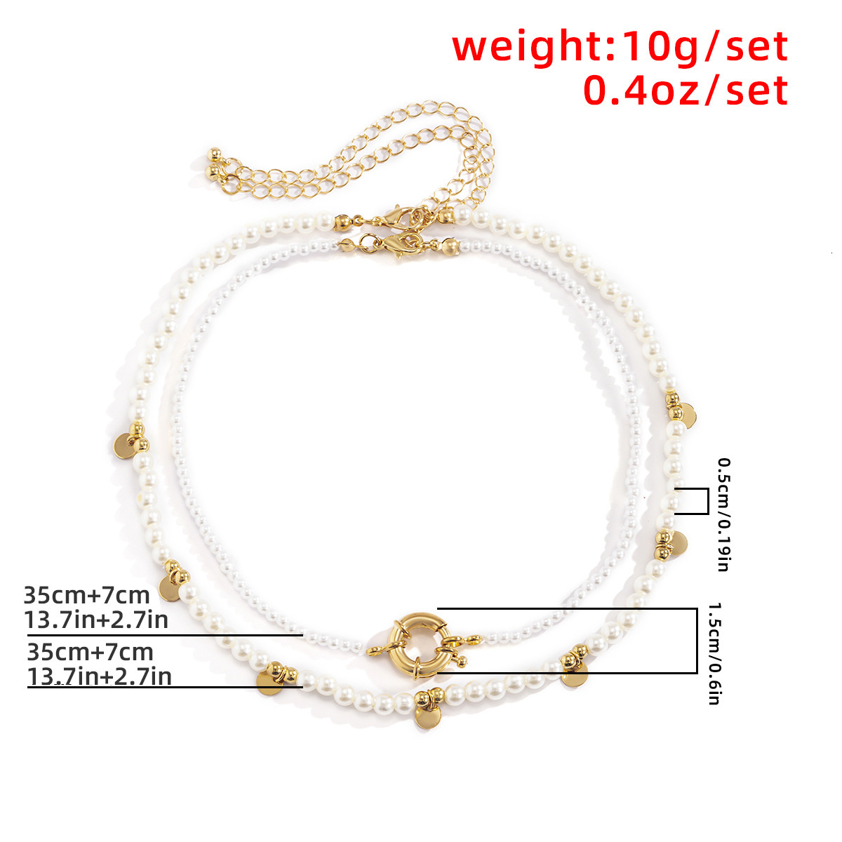 Imitation pearl hang tag pastoral rice geometric round bead necklace, snow soft fashion Woman jewelry