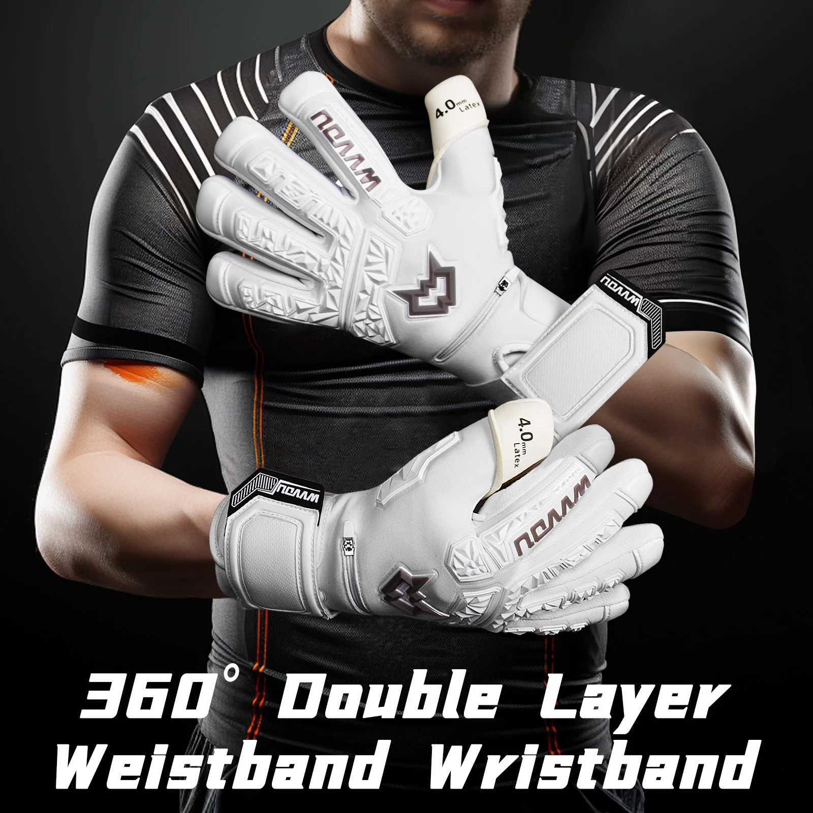 WVVOU Soccer Goalie Gloves for Adults and Youth High Performance Goalkeeper Gloves with 5 Detachab Finger SavesXJ250213