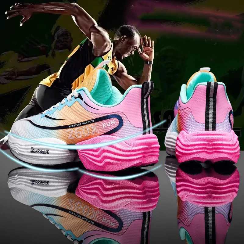 Air Cushion Tenis Mens Sports Running Shoes Marathon Carbon Plate Breathable Ultralight Womens Comfort Athletic Casual Sneakers Z250304