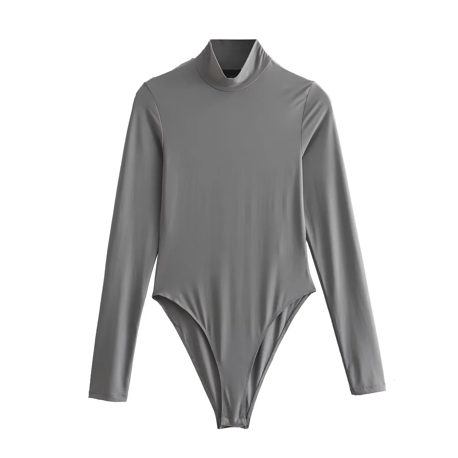 TRAF Womens Long Sleeve Body High Neck Lingeries Bodysuit Woman Basic Tops For Women Elegant Bodys 250211