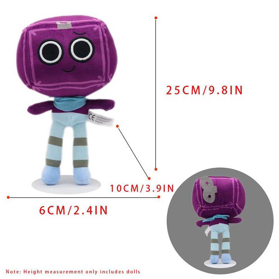 25cm Dandys World Plush Cute Dandy World Scrap Stuffed Horror Game Goob Pebble Plushie Soft Pillow Doll Children Gifts Doll Bir