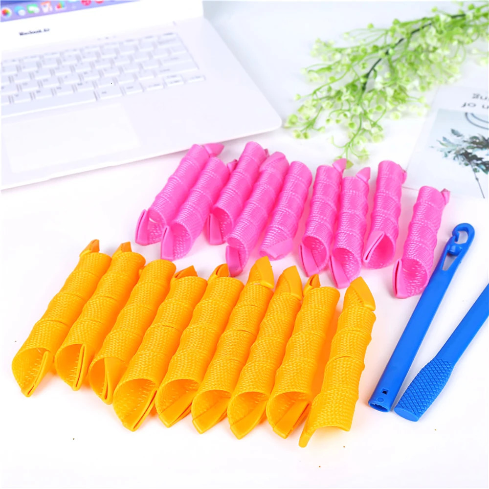 Hair Rollers 30/45/55/65cm Snail Shape Not Waveform Spiral Round Curls Hair Curler Soft Hair Curler Magic Hair Rollers DIY 250214