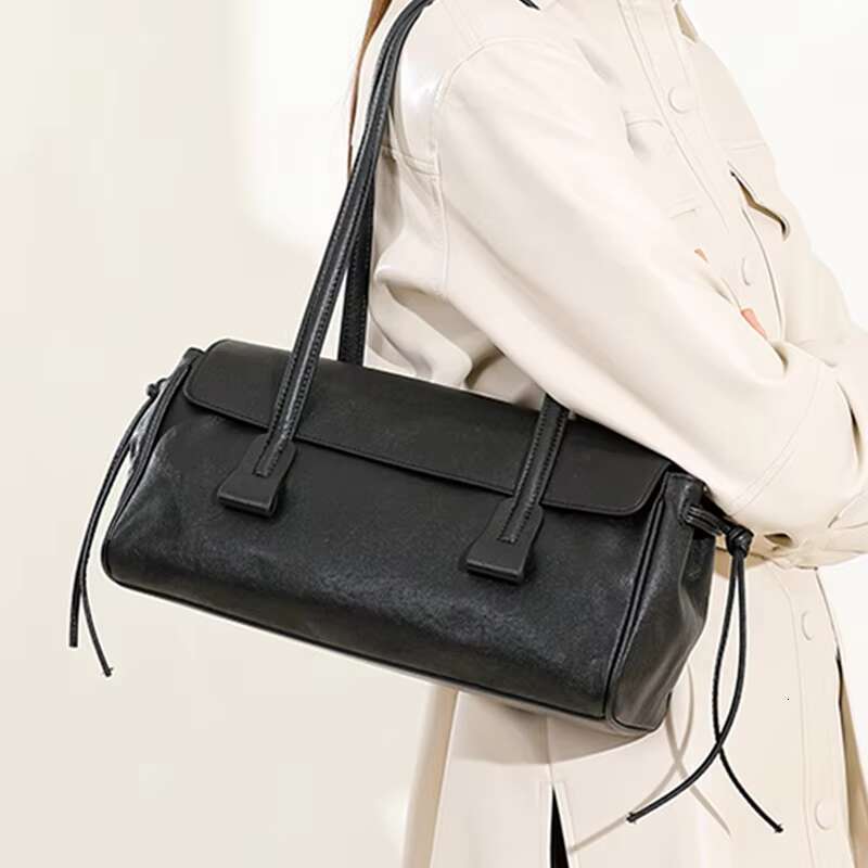 Toptrends Cow Genuine Leather Underarm Shoulder Bags For Women 2025 Designer Satchel Purses Pillow Tote Ladies Handbags
