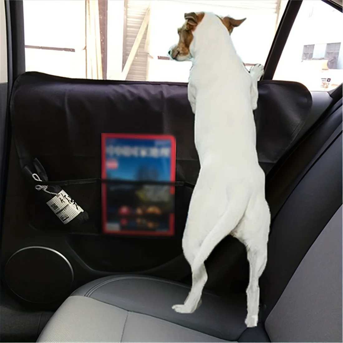 Dog Car Seat Covers Car pet mat side door anti scratch and anti kick Oxford cloth anti protection mat car pet supplies H250211