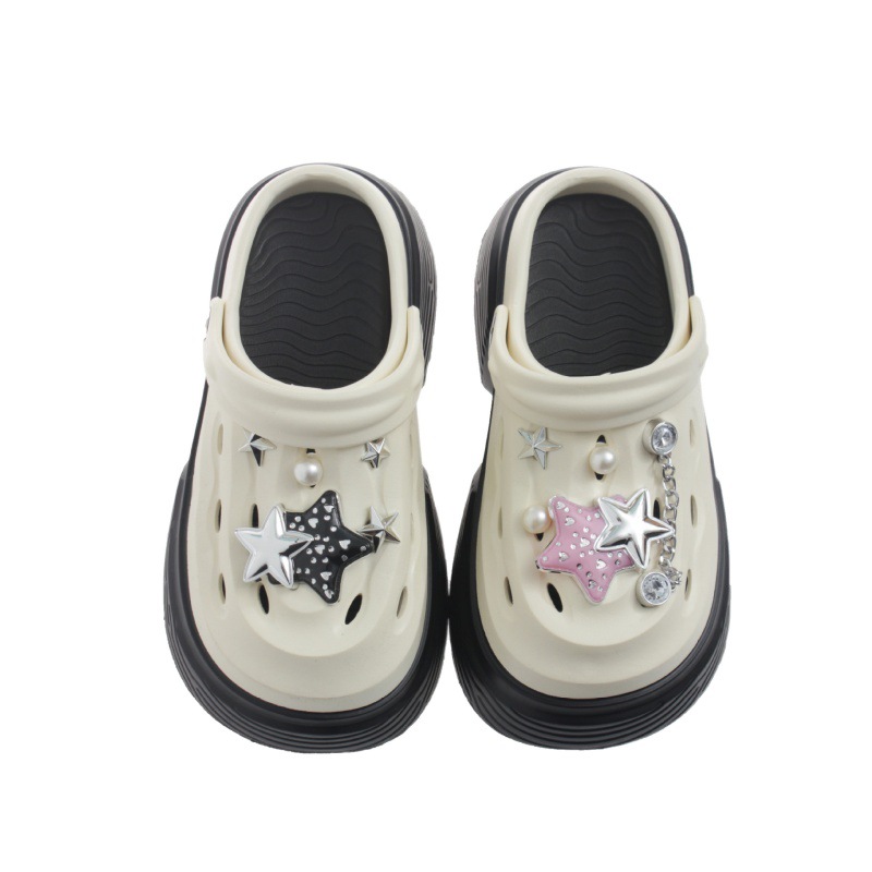 2025 new hot free shipping designer slippers for womens black khaki green white New Thick Bottom Baotou EVA Slippers