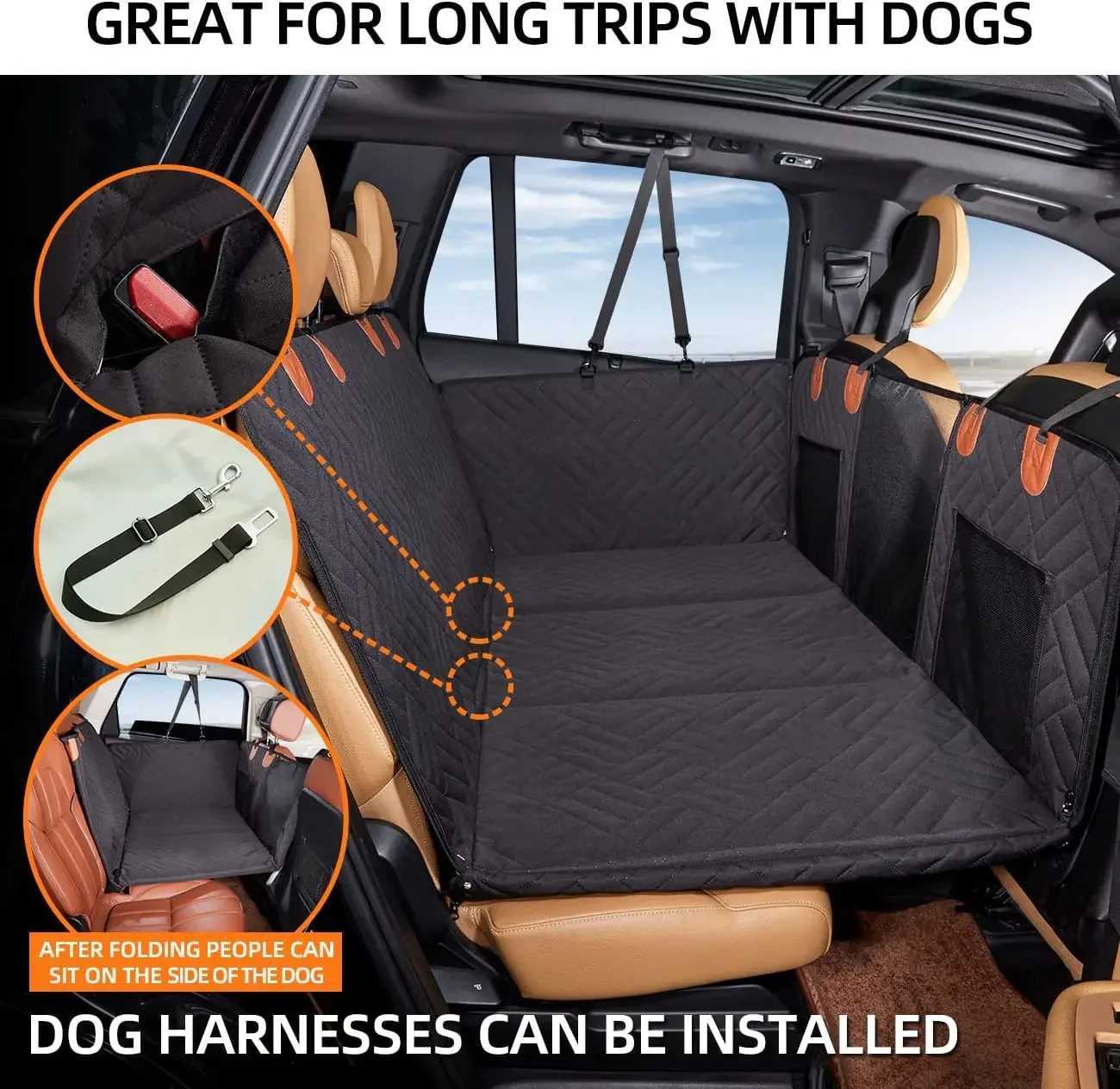 Dog Car Seat Covers Non Inflatable Car Bed Mattress for SUV Truck Back Seat Car Camping Extender for Dog Car Seat cover H250211