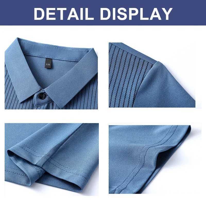 Mens Comfortable Breathable Fashion Versatile New Summer Cool True Pocket POLO Shirt Short Sleeve X250213