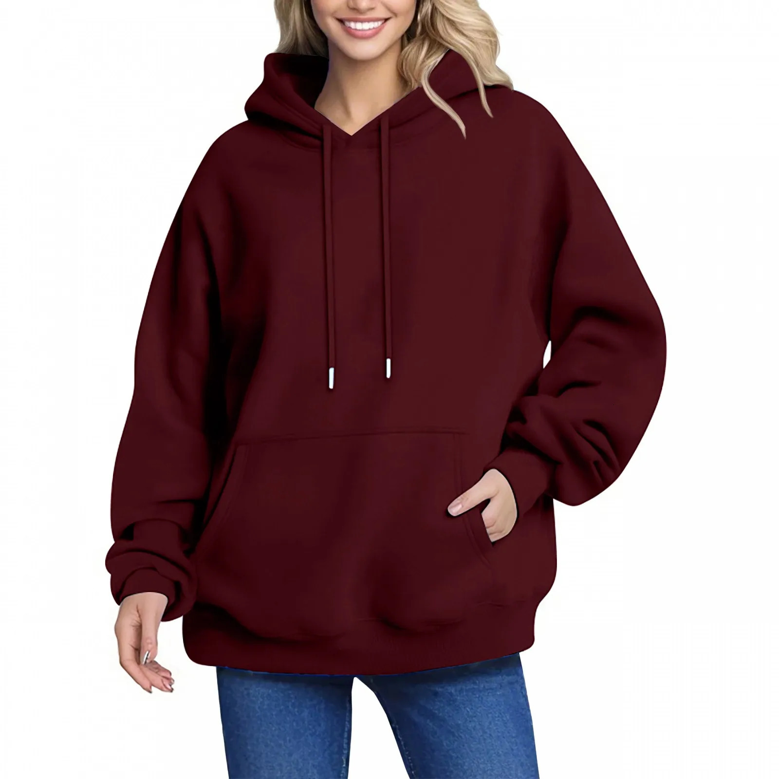 Plain Fleece Hoodies Unisex Wholesale Fashion Pullover Hoodies Womens hooded sweatshirt Women Blank Hooded Sweatshirt For Women 250213