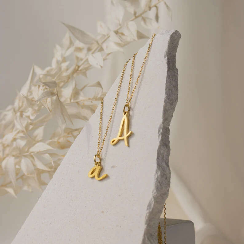 Wona Custom Capital Simple Single Letter Name Necklace Jewelry