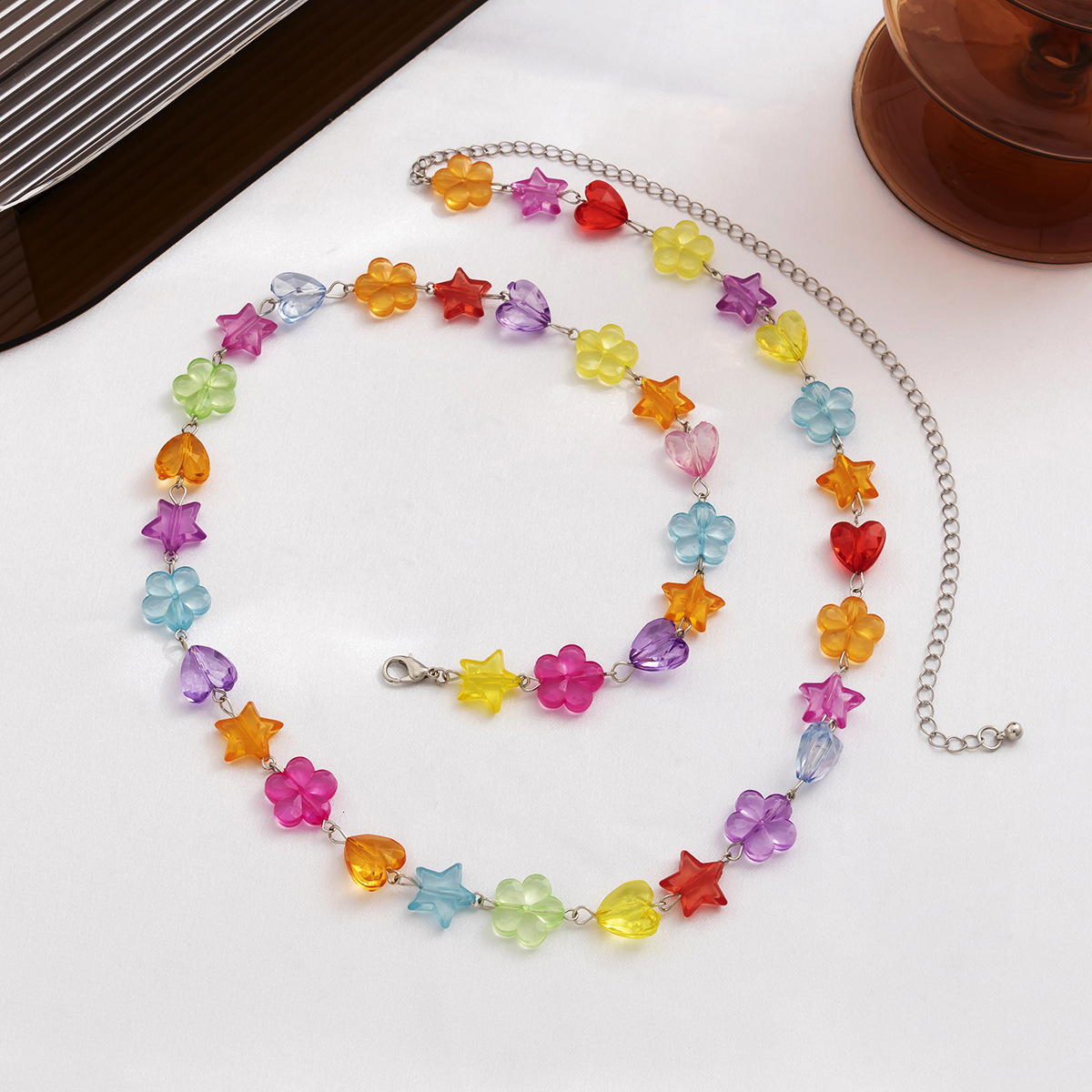 Ethnic Style Colorful Rice Beads Woven Sexy Tassel Woman Belt Body Simple Acrylic Love Waist Chain