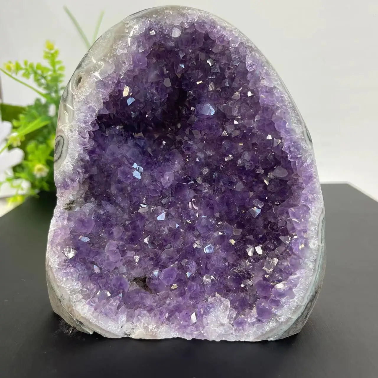 Natural Crystal Cluster Amethyst Stone Geode Raw Quartz Minerals Real Uruguay Home Decoration Spiritual Chakra Reiki 250213