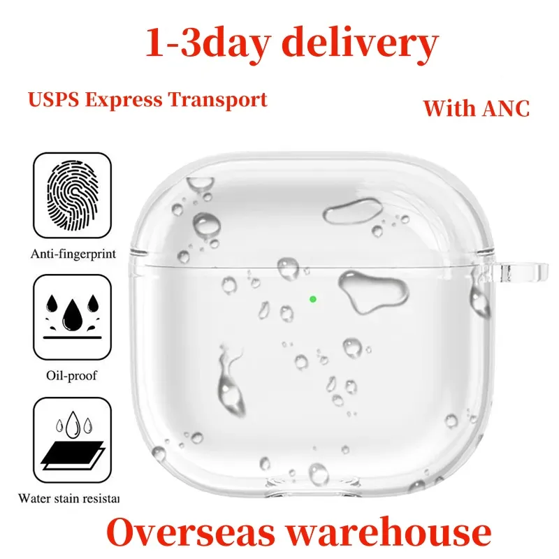 USA Delivery wholesale With ANC Pods 4 pro 2 3rd max Accessories Silicone Wireless Charging Headphone Smart popup Protective Case