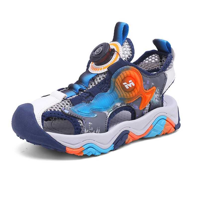 Sandals 2024 Summer Kid Sandals Shoes Children Rubber Student School Shoes Breathable Close Toe Boy Sport Sandals H250212 H250212