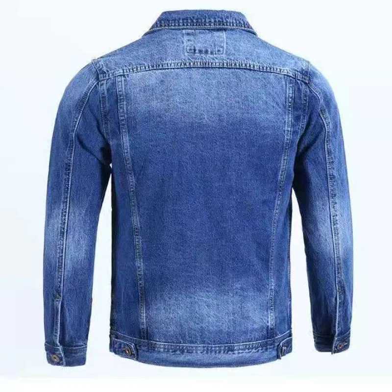 Denim Jackets Man Autumn Button Jeans Coat for Men Light Joker Fashion in Lowest Price Loose Korean Popular Clothes Clothing New X250213