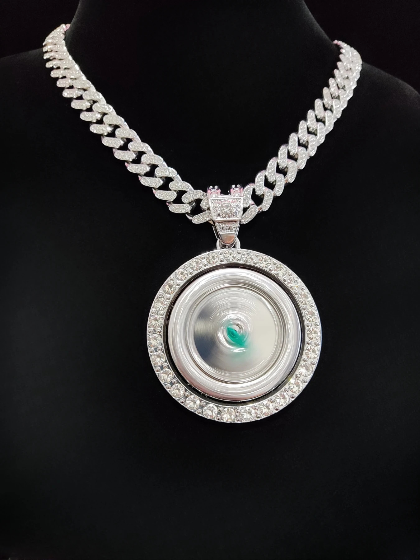 Hip Hop Saint Jude Pendant Necklace Men Women Cuban Chain Iced Out Bling Cuban Necklaces HipHop Jewelry Fashion Gift 250228 - view 4