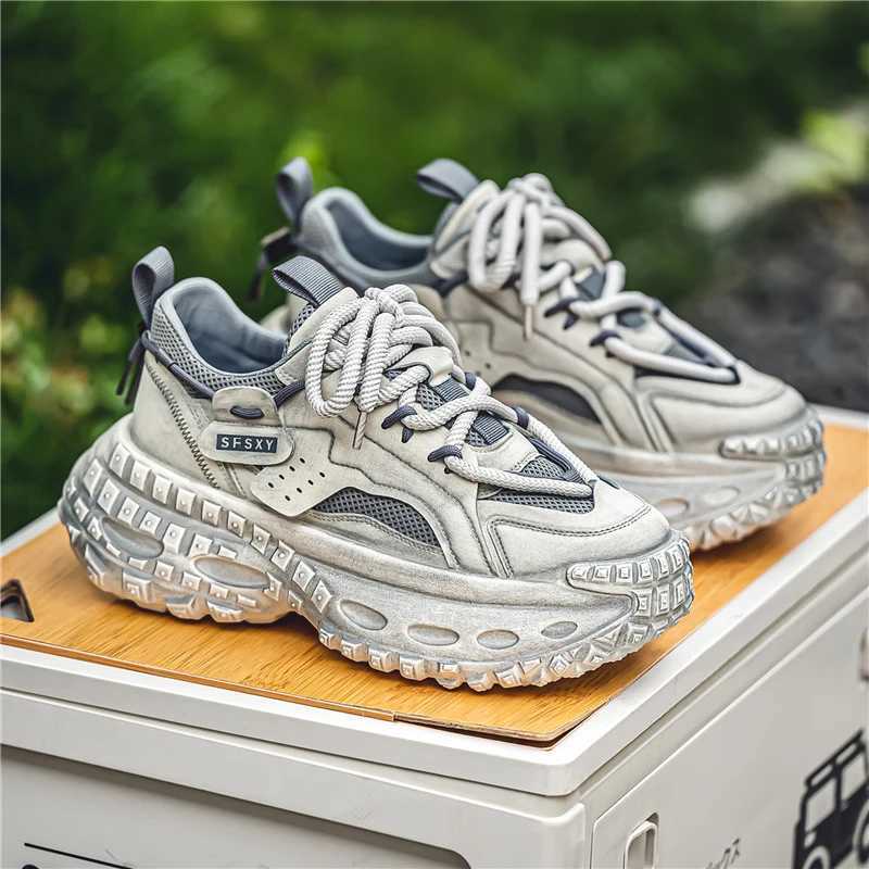 New Summer Outdoor Mens Casual Sneaker Shoes for Men Sports Thick Bottom Breathable Mans Loafers Popular Model Male Sneakers Z250225