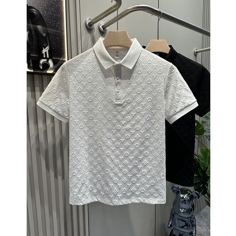 High-grade POLO shirt summer new comfortable breathable casual lapel short-sleeved T-shirt thin half sleeve shirt men 2025