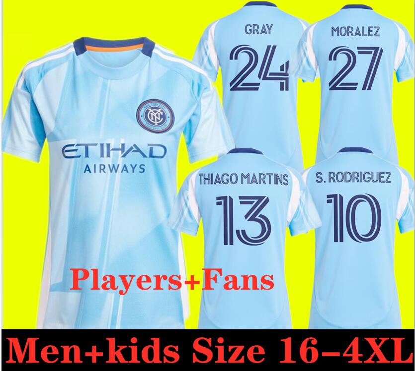 SOCCER JERSEYS 2025 2026 New York City FC Home Away NYCFC 25 26 THIAGO MORALEZ Talles Magno Keaton Fans Player Version Football Shirts Goalkeepere Men Kids