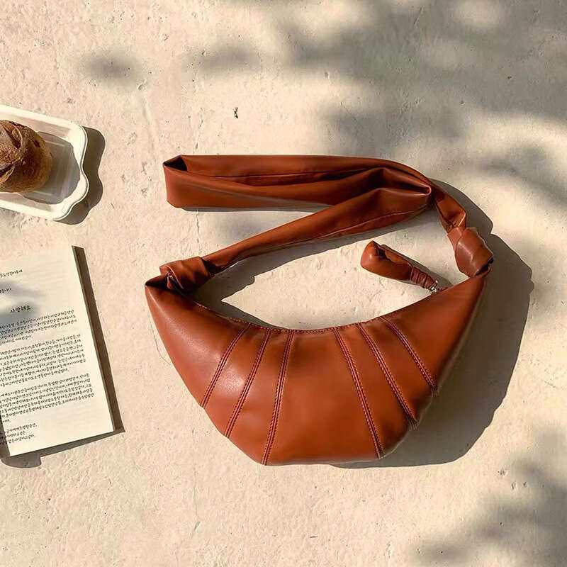 2025 New Crossbody shoulder croissant Hobo bag Real hot Leather Chest Single Shoulder Bag High Top Quality
