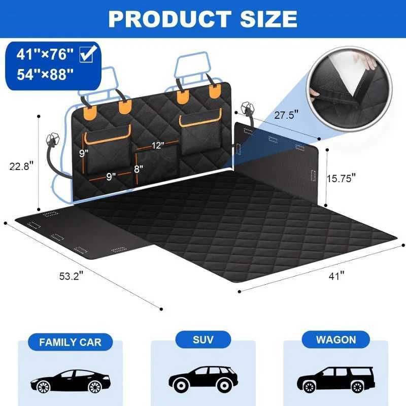 Dog Car Seat Covers Waterproof Dog Car Seat Cover Trunk Case Dog Car Transporter Travel Mat Pad Dog Carriers Hammock For Small Medium Large Dogs H2502
