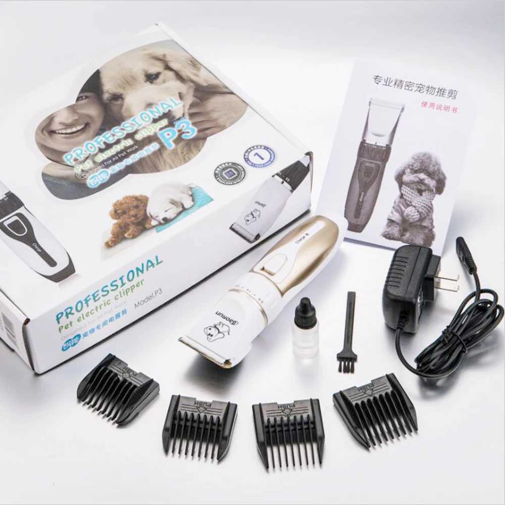 Others Dog Grooming Baorun P9 P3 Dog Clipper Professional LCD Pet Cat Clipper Electric Beauty Trimmer Rechargeable Hair Machine H250212
