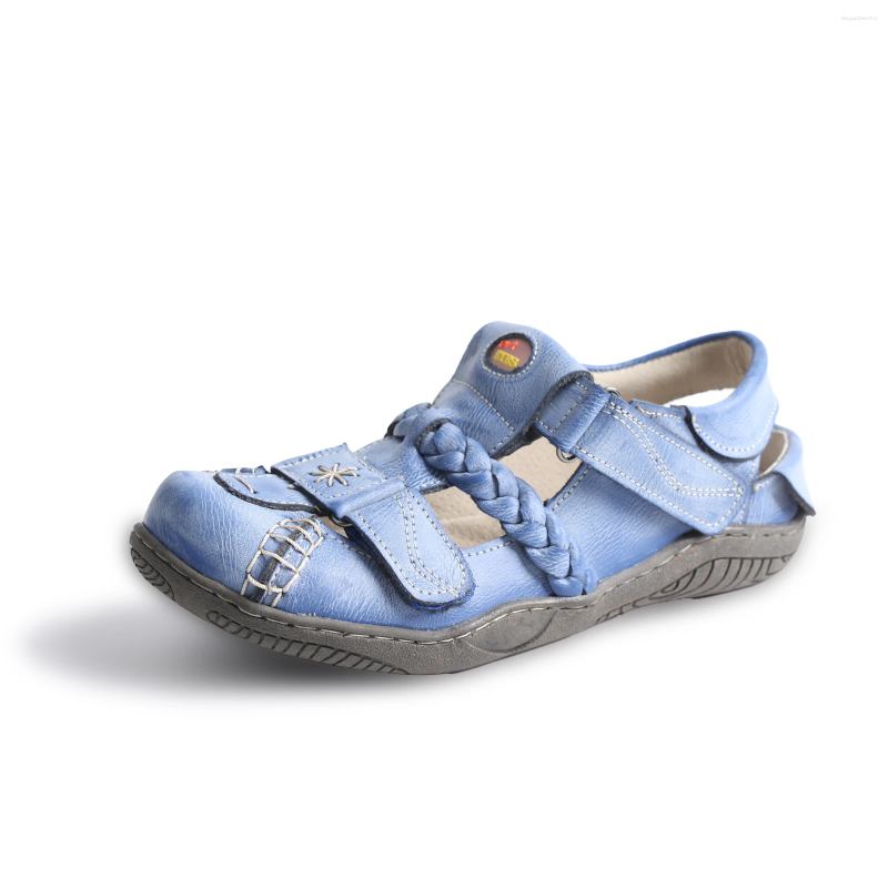 2025 S Fashion Designer Sandals Women S Braided Closed Toe Leather Sandal