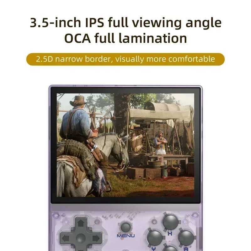 RG35XX Retro Handheld Game Console Linux System 3.5 Inch IPS Sn Cortex-A9 Portable Pocket Video Player 13000 Games 64G 128G Z250212