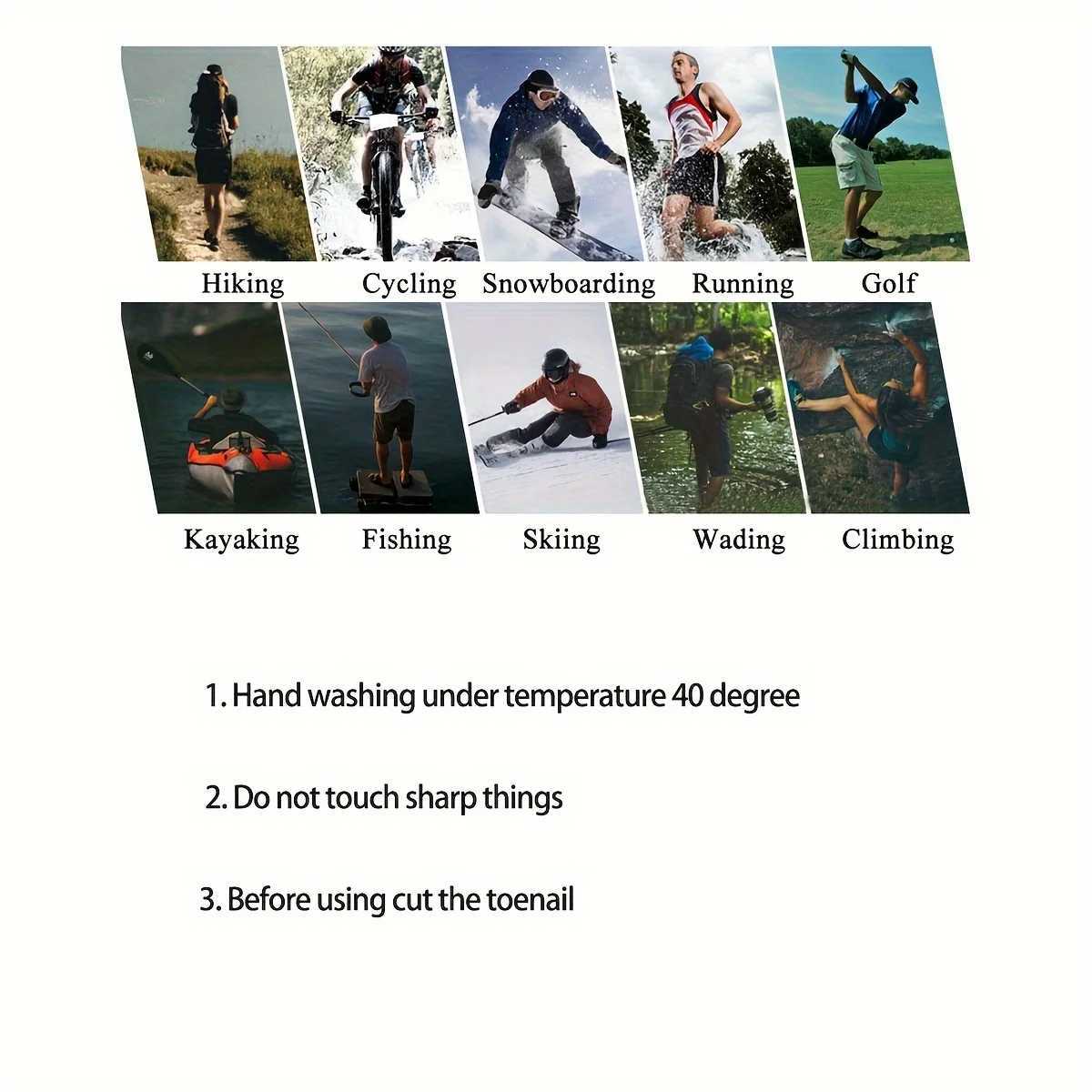 Socks Waterproof Breathable Outdoor Waterproof Hiking Wading Camping Winter Skiing Sock Riding Snow Warm Waterproof SocksXJ250213