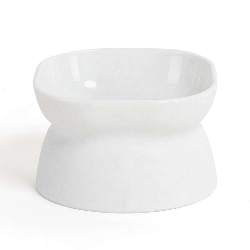 DHpet Large Opening Tall Plastic Cat Bowl Classic Neck Guard Against Spilling Cat And Dog Pet Food