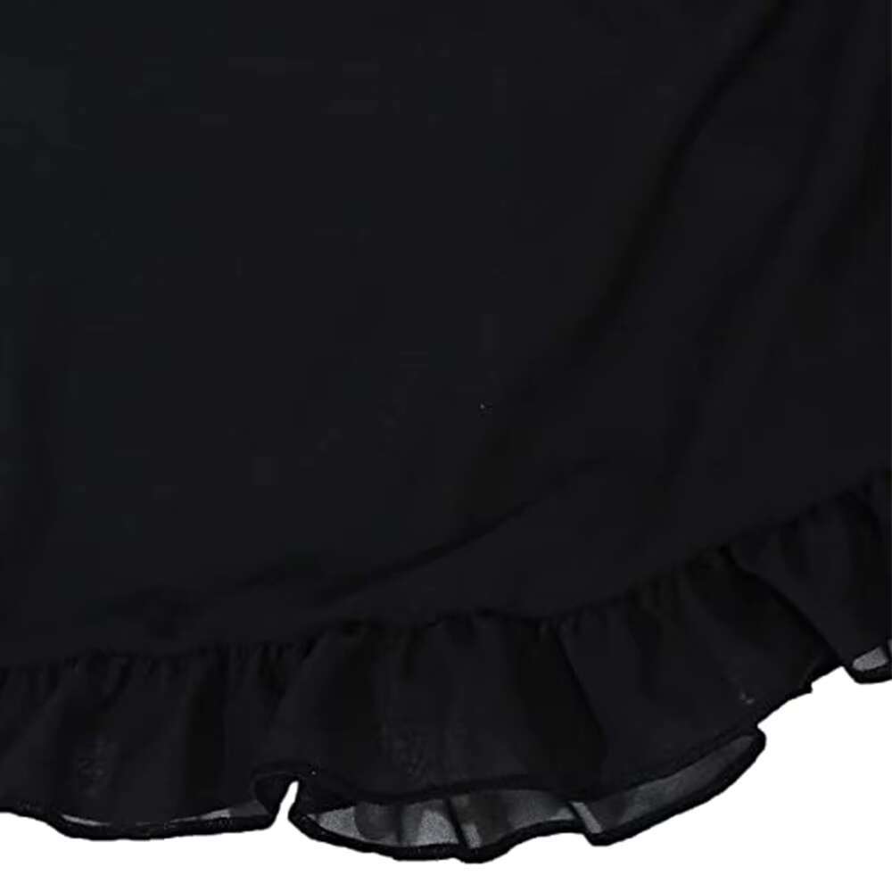 Women Chiffon Short Sarongs Ruffle Hem Bikini Cover Ups Beach Swimsuit Bathing Suit Wrap Skirt For Swimwear