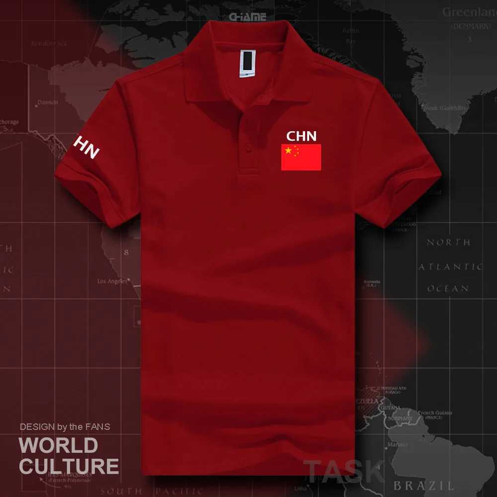 Hong Kong HongKong China polo shirts men short sleeve white brands printed for country 2017 cotton nation team flag new HK X250213