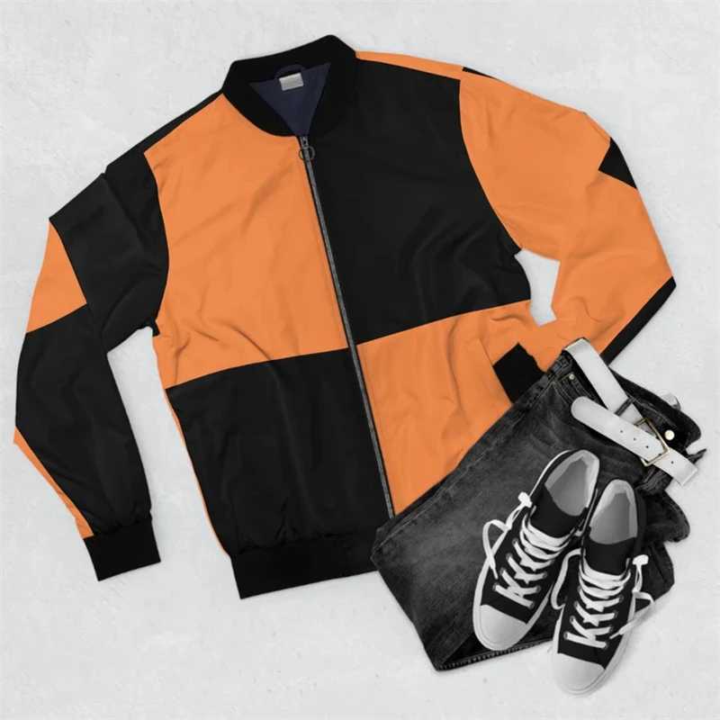 Fashion Y2K Zipper Jacket For Men Color Block Graphic Jacket Street Mens Pullovers 3d Coat Long Sleeve Bomber Jackets X250213