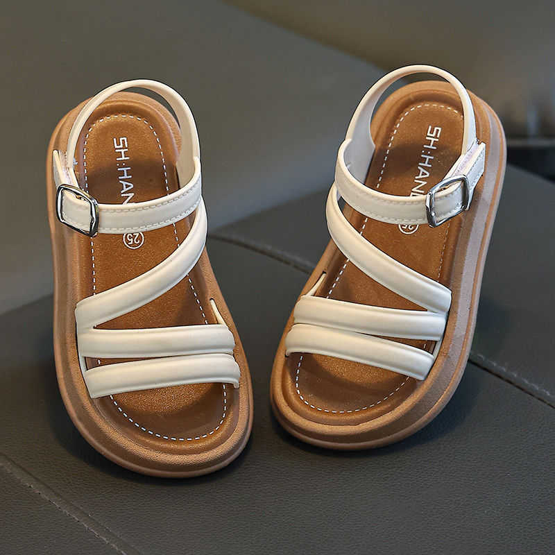 Sandals Childrens and girls sandals with exposed toes summer new fashion Korean version princess student cute and versatile Western style sandals H250