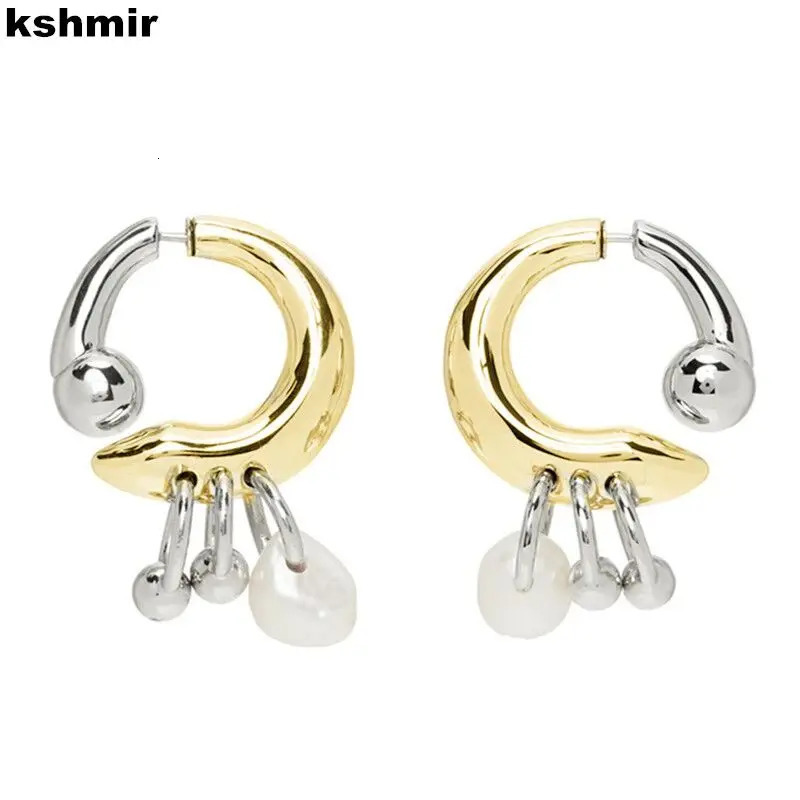 Chic pearl pendant earrings can be detachable before and after wearing INS fashion womens jewelry accessories gift 250210