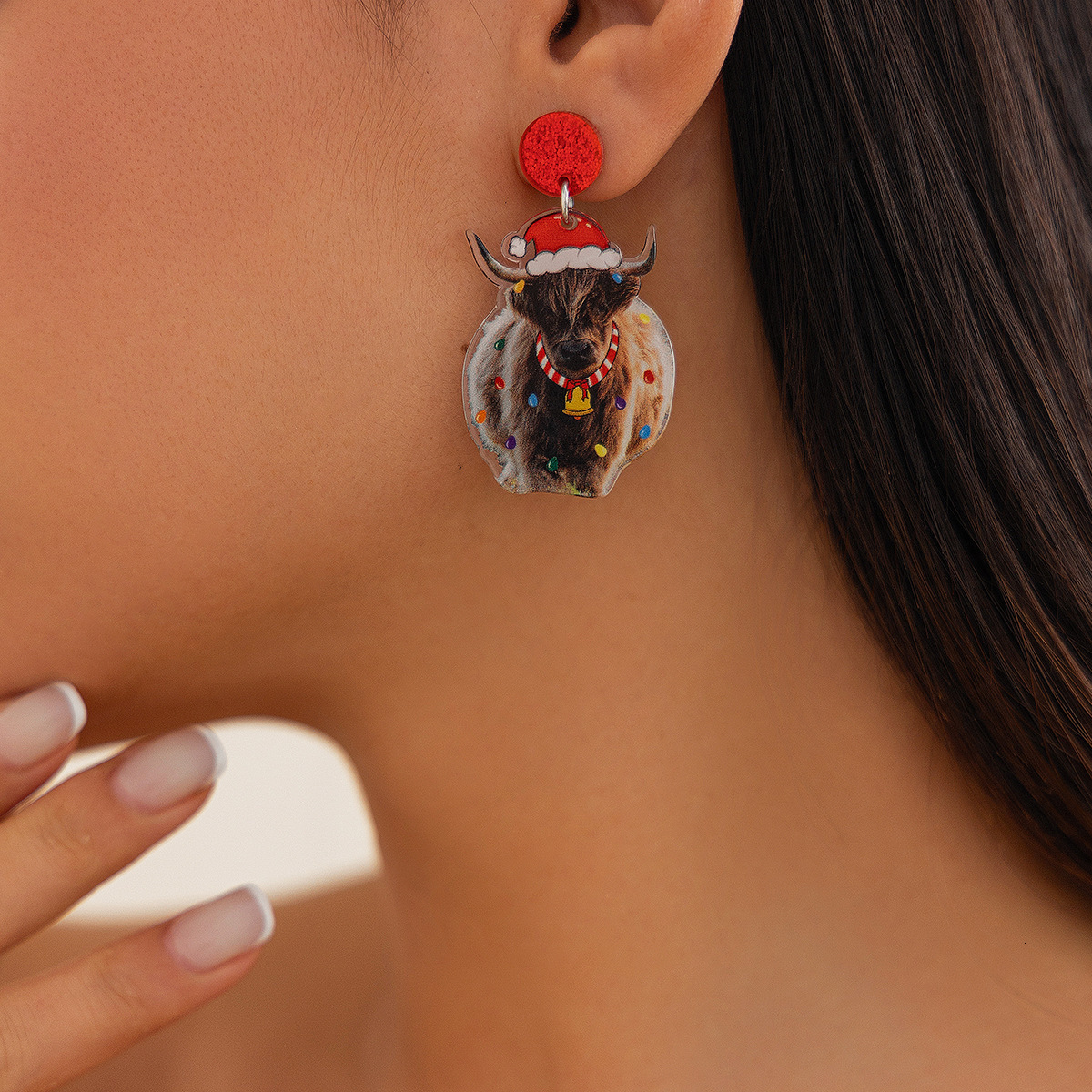 fashion Creative Acrylic Earrings for Jewelry, Personalized Colorful designer Elk Earrings, Hot Selg Items