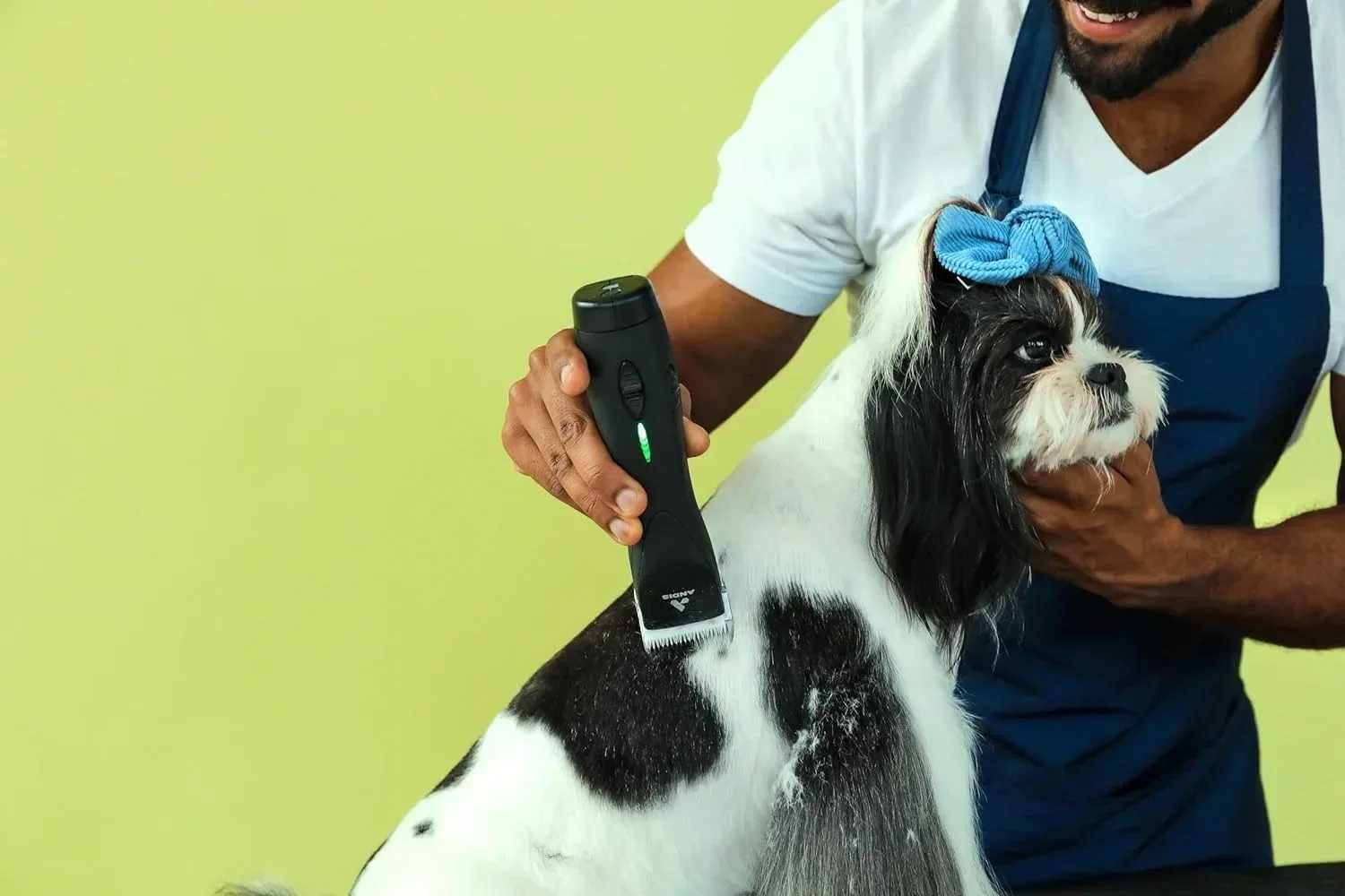 Others Dog Grooming Detachable Blade Clipper Cordless Animal Dog Grooming Removable Lithium Ion Battery Charge Light Black H250212
