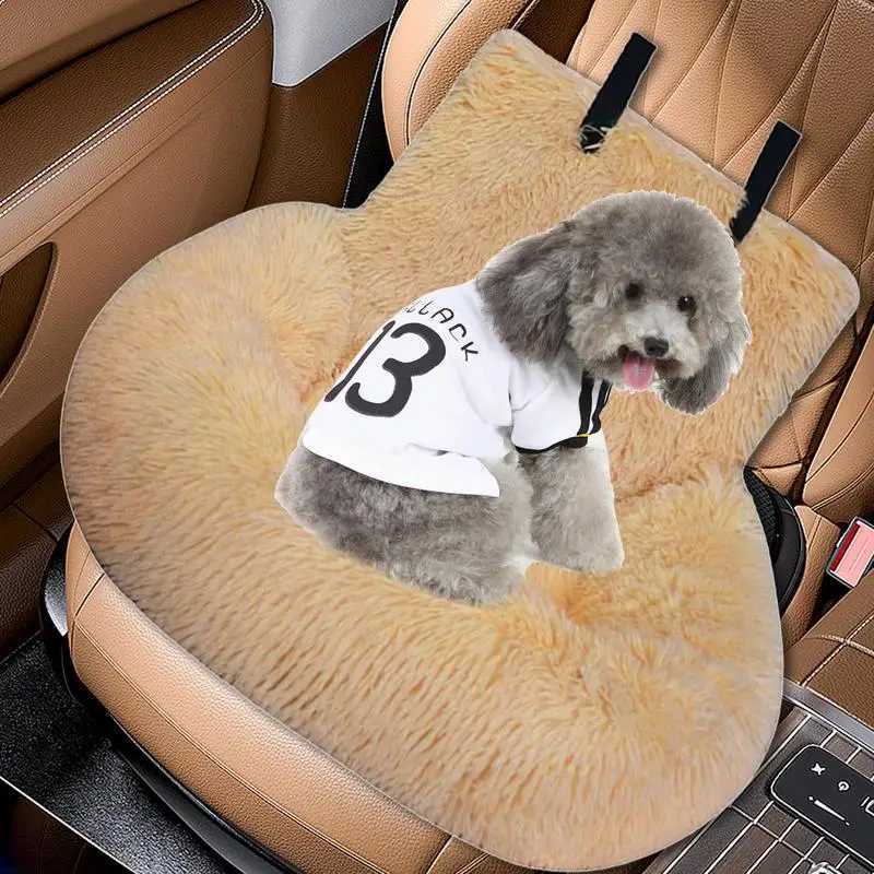 Dog Car Seat Covers Winter Warm Detachable Dog Booster Seat Soft Cotton Dog Travel Bed Car Rear Seat Dog House Plush Pet Mat H250211