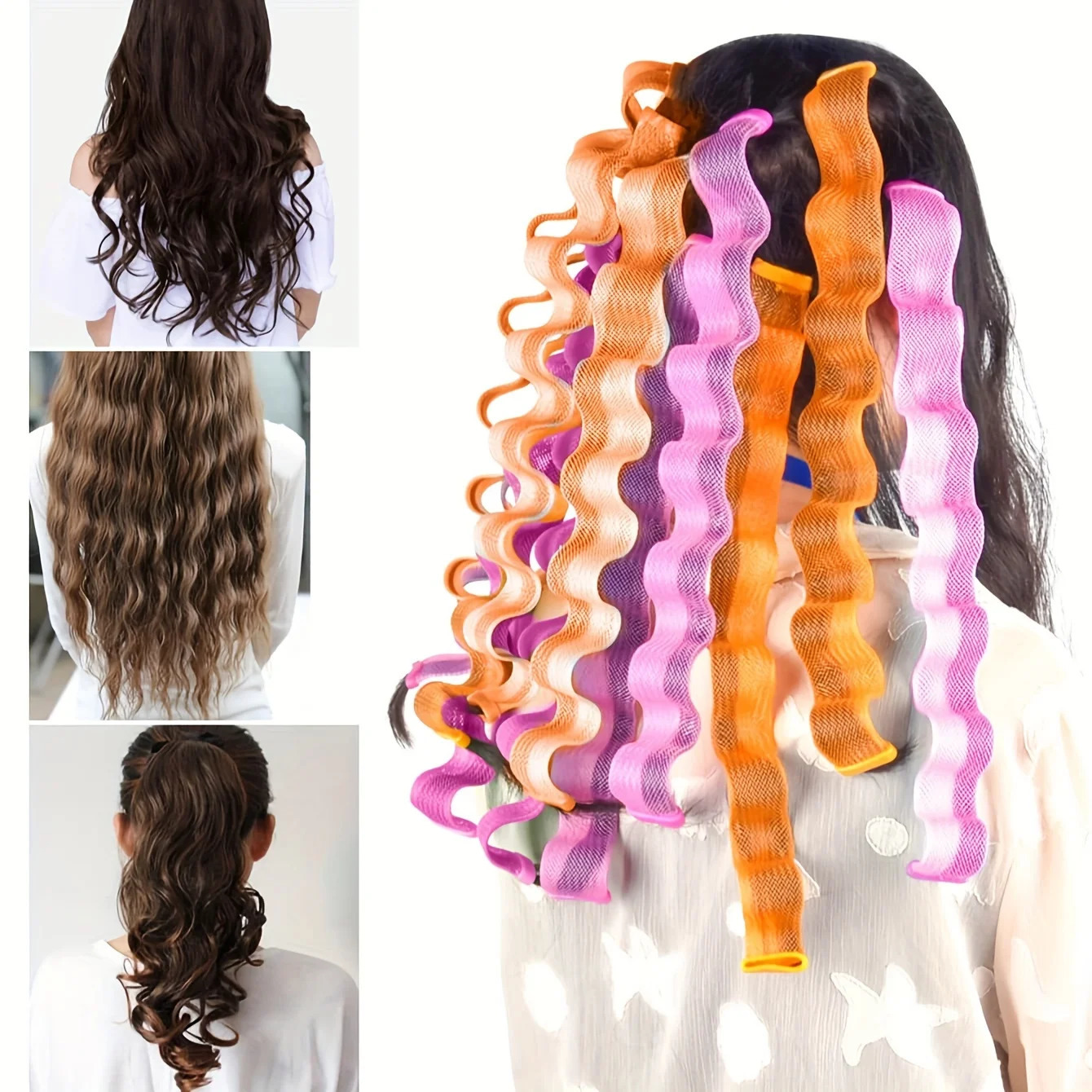 20pcs/Set Magic Hair Curler Heatless Hair Rollers Wave Formers Hairstyle Roller Sticks Curling Hair Styling Tools for Women 250214
