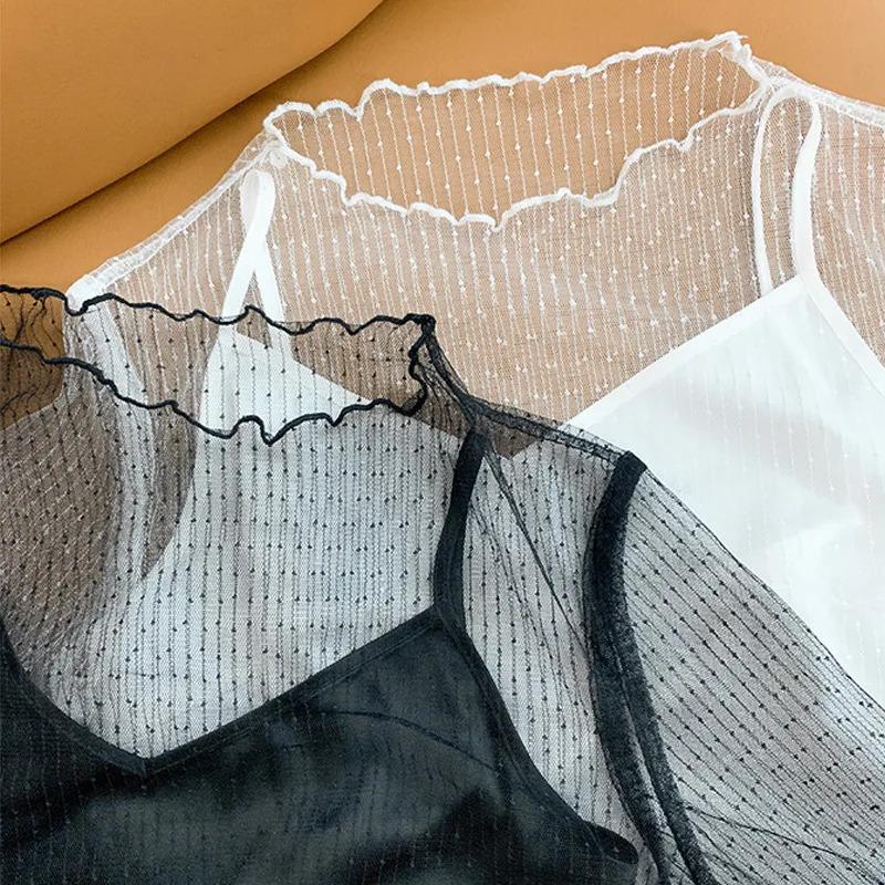 Transparent Mesh Ladies Tops Sexy Women O Neck Turtleneck TShirts Sheer Blouses For WomenLong Sleeve Shirt Crop Top 250114