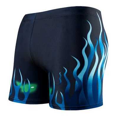 Swimsuit Quick Dry Swimming Trunks Boxer Protective Briefs Mens Waterproof Racing Swimwear Beach Board Strips Shorts Z260313