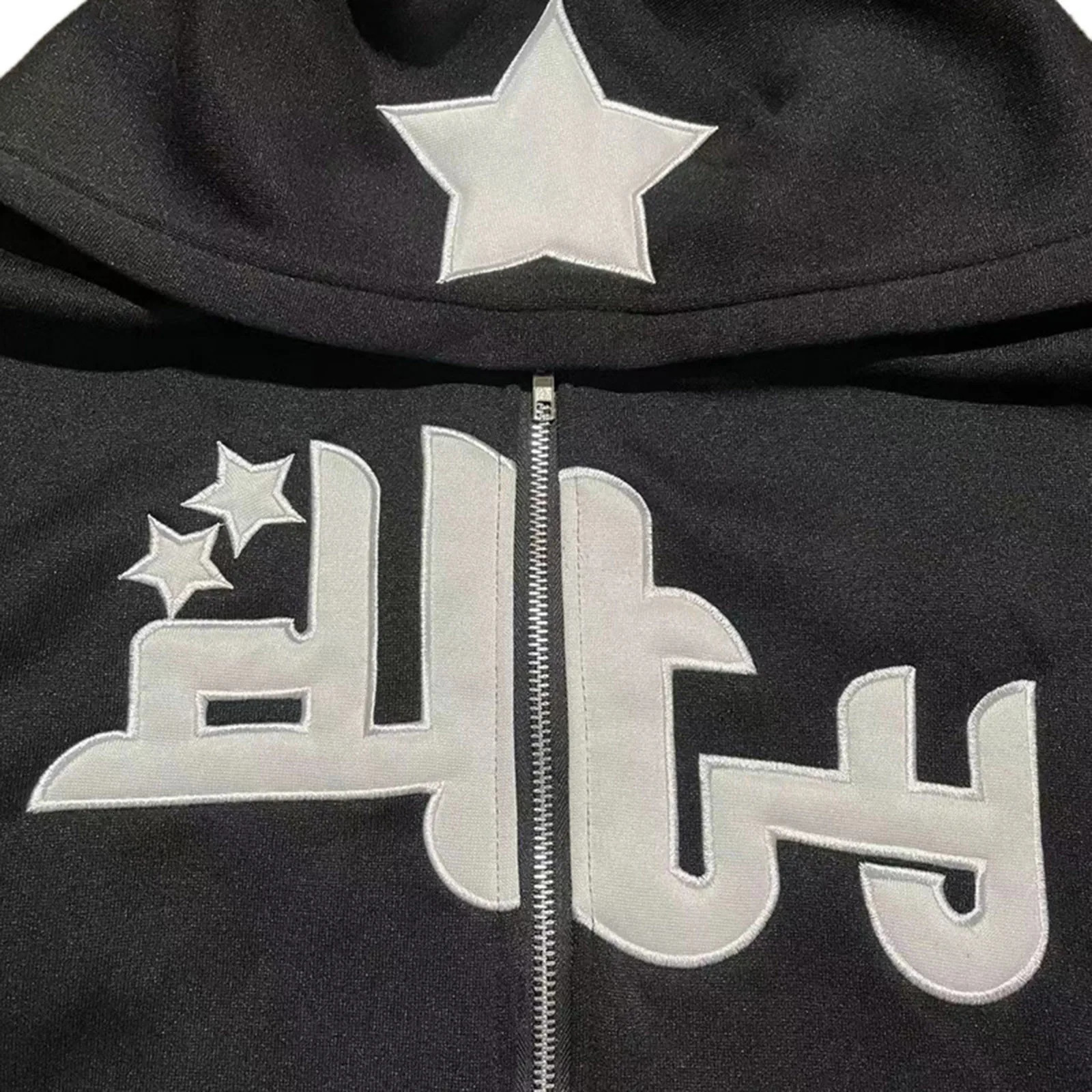 Zipper Hoodie Classic Hip Hop Hoodie Sportswear 4tune American Retro Street Outdoor Hoodie Star Letter Printing Y2k Hoodie 250210